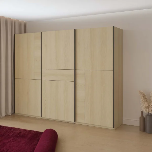 Armadio 270x210h cm 3 ante scorrevoli rovere Procida