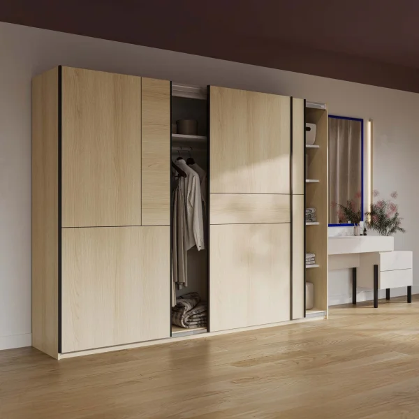 Armadio 270x210h cm 3 ante scorrevoli rovere Procida