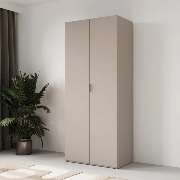 Armadio 90x215h cm 2 ante battenti cashmere Niman
