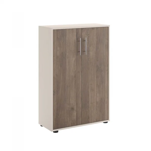 Armadio ufficio 79x118cm 2 ante beige cashmere noce Woody