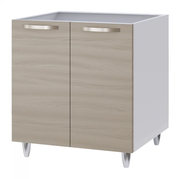Base sottolavello 120x86h cm reversibile 3 ante rovere olmo Talise