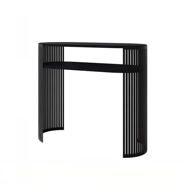 Consolle ingresso 100x86h cm con ripiano nero Elisera