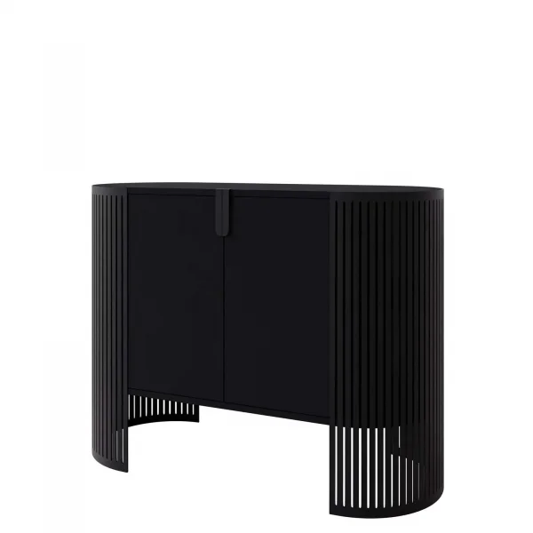 Credenza 120x90h cm 2 ante moderna nero Elisera