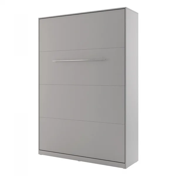 Letto a scomparsa verticale 140x200 cm alla francese grigio Chimera