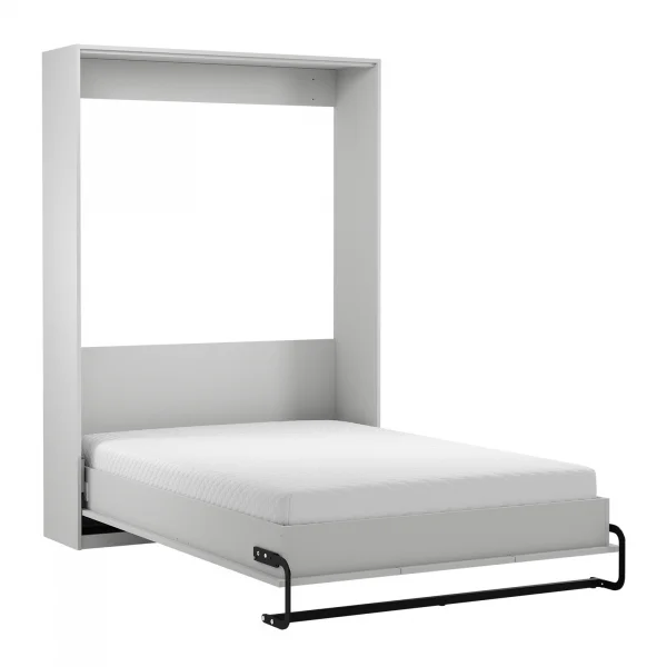 Letto a scomparsa verticale 140x200 cm alla francese shabby bianco Shubo