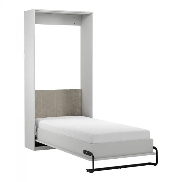 Letto a scomparsa verticale 90x200 cm singolo shabby bianco Shubo