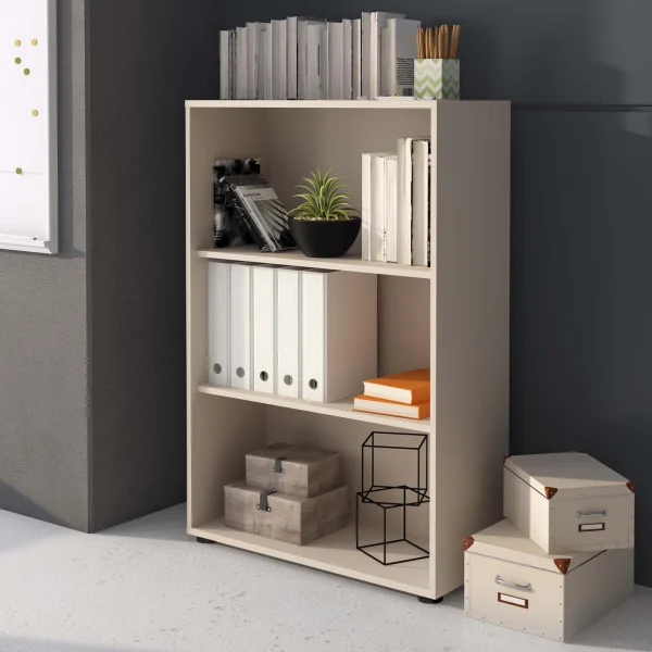 Libreria ufficio moderna 79x118cm beige cashmere Woody