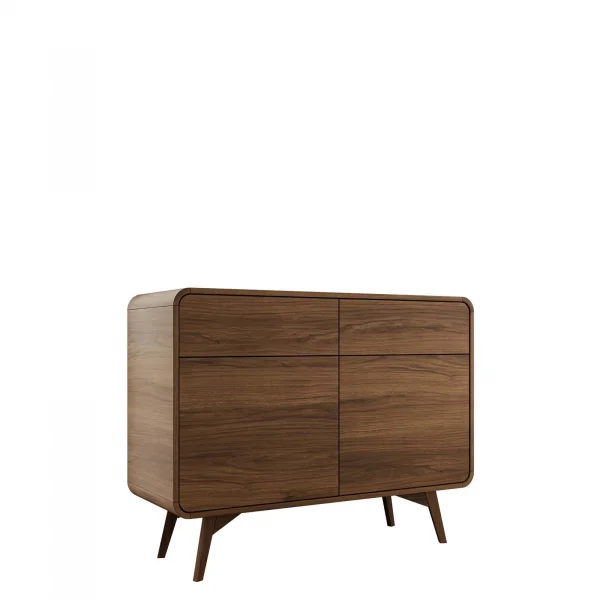 Madia 108x84h cm 2 ante 2 cassetti rovere scuro Walden