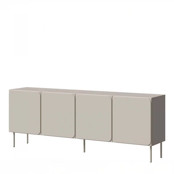 Madia 200x76h cm 4 ante moderna beige cashmere Maya
