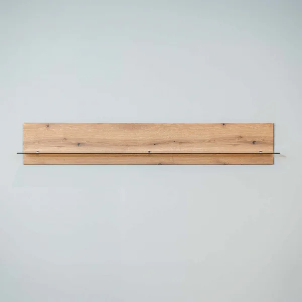 Mensola 180x30h cm da parete moderna rovere Lea
