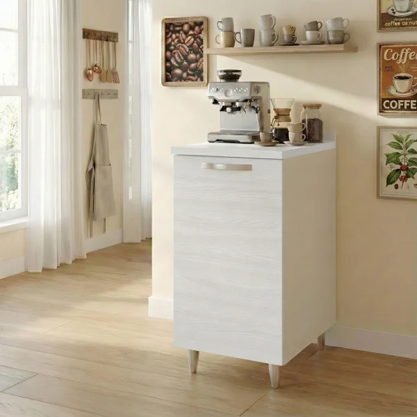 Mobile base cucina 40x86h cm 1 anta bianco frassinato Talise