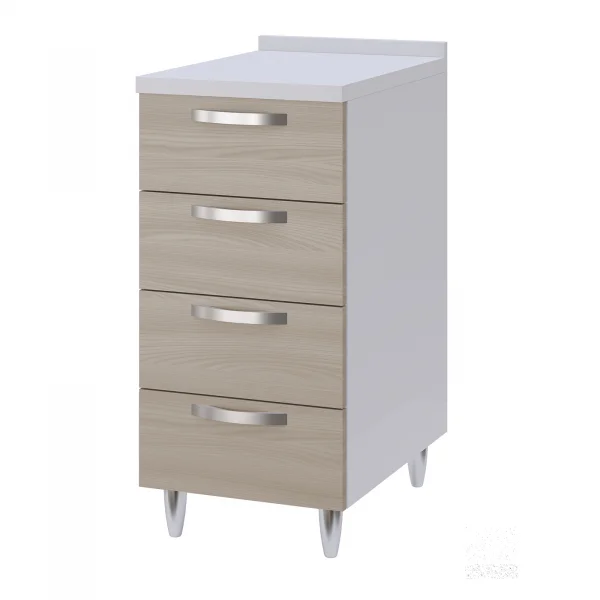 Mobile base cucina 40x86h cm 4 cassetti rovere olmo Talise