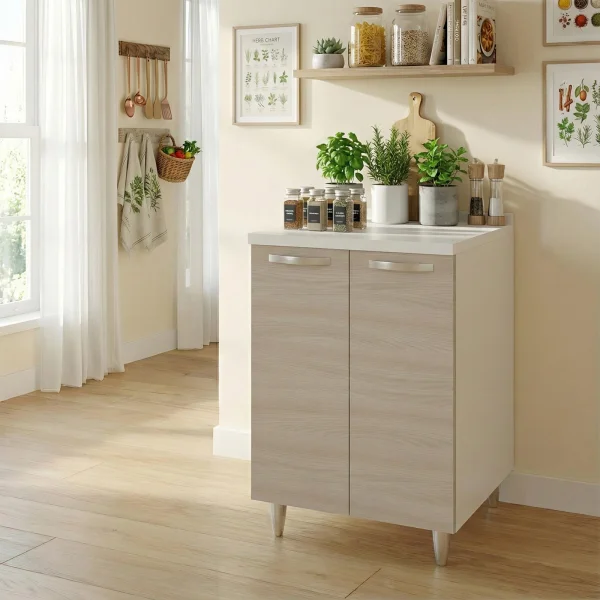 Mobile base cucina 60x86h cm 2 ante rovere olmo Talise