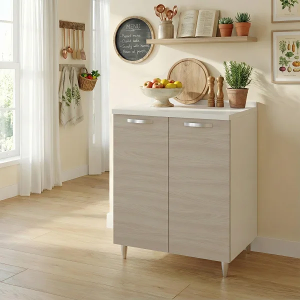 Mobile base cucina 80x86h cm 2 ante rovere olmo Talise