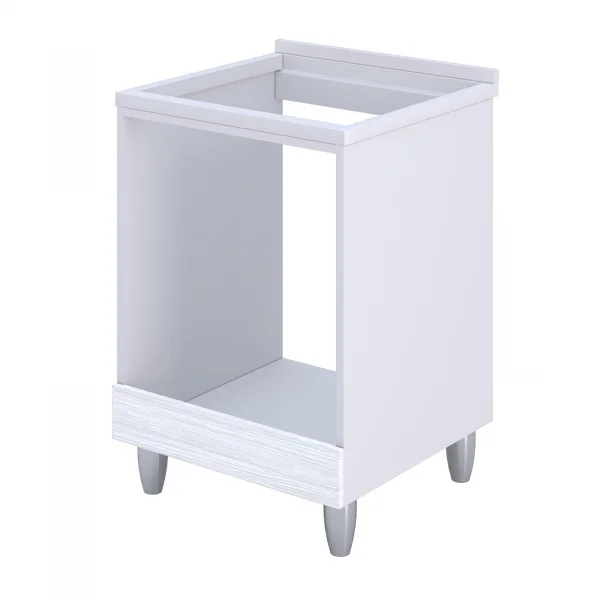Mobile per piano cottura e forno ad incasso 60x86h cm bianco frassinato Talise