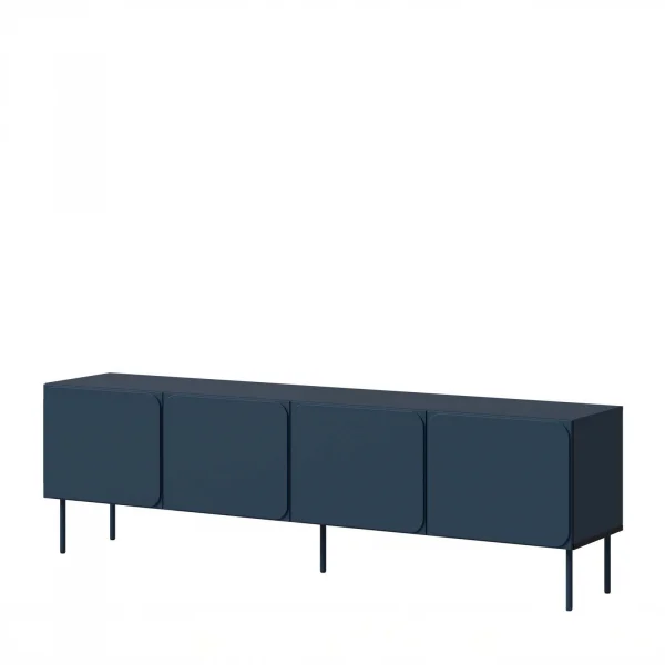 Mobile porta tv 200x61h cm 4 ante blu navy Maya