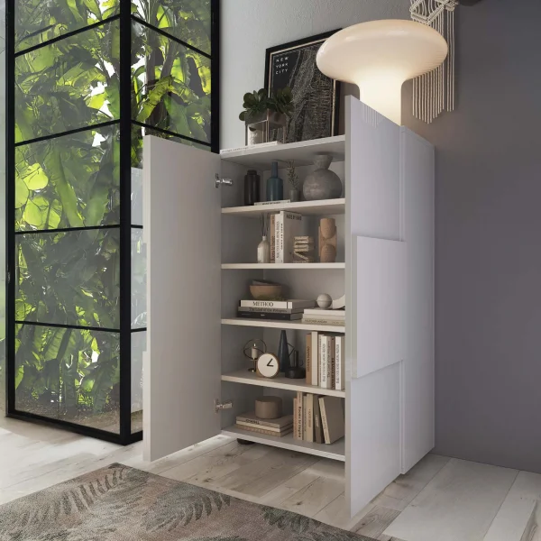 Mobile scarpiera 78x112h cm 2 ante bianco lucido Obsession