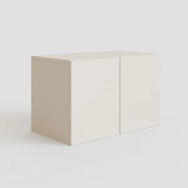 Panca da terra ingresso 63x35h cm 2 ante beige cashmere Sunset