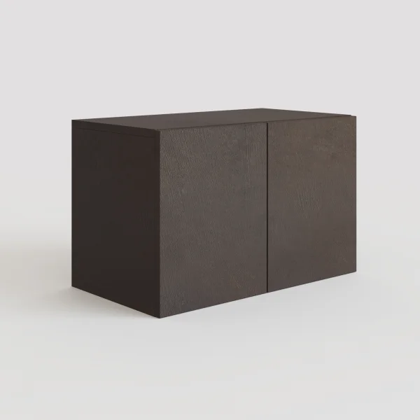 Panca da terra ingresso 63x35h cm 2 ante ossido nero Sunset