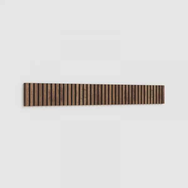 Pannello cannettato a muro 138x15h cm rovere scuro Sunset Decor