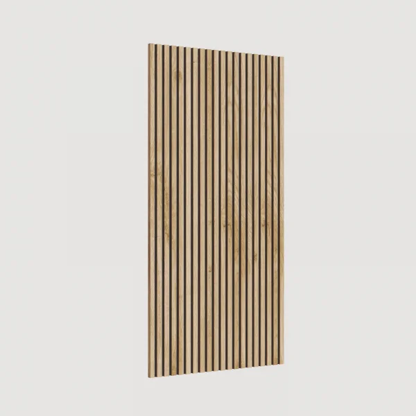 Pannello cannettato a muro 69x138h cm con ganci appendiabiti rovere chiaro Sunset Decor