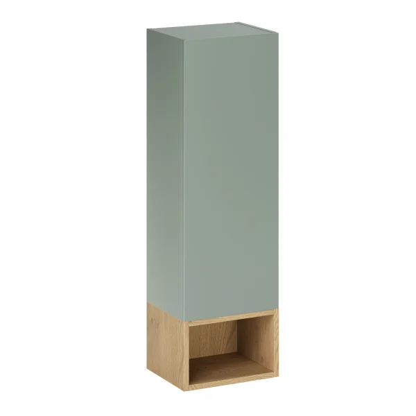 Pensile bagno sospeso 30x100h cm 1 anta verde salvia rovere Speranza