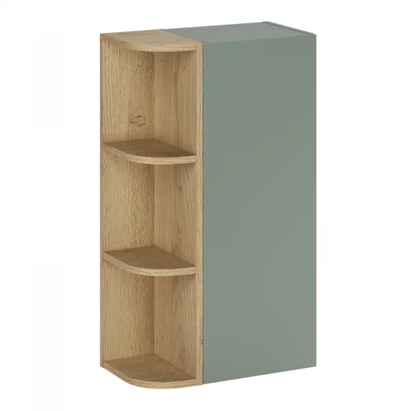 Pensile bagno sospeso 45x80h cm 1 anta verde salvia rovere Speranza