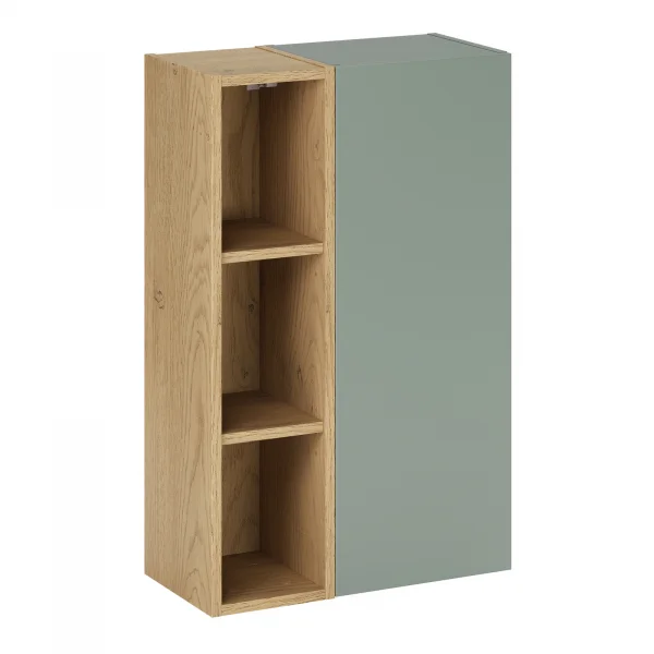Pensile bagno sospeso 50x80h cm 1 anta verde salvia rovere Speranza