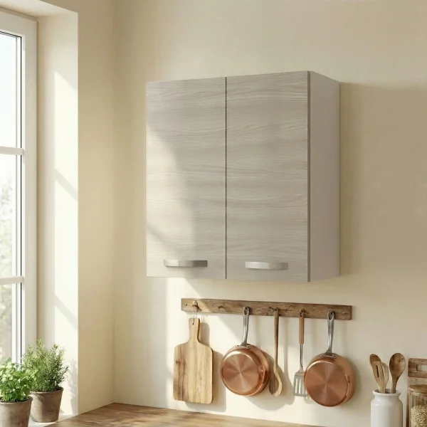 Pensile scolapiatti 60x72h cm 2 ante rovere olmo Talise