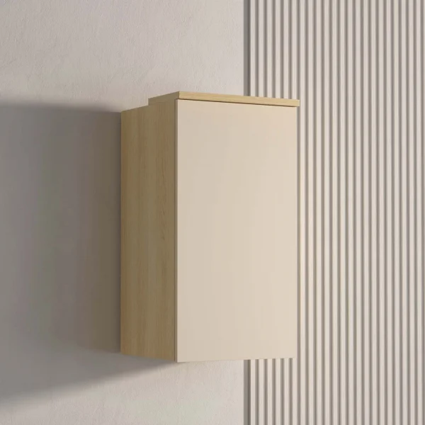 Pensile sospeso 45x83h cm 1 anta reversibile beige cashmere rovere Elvira