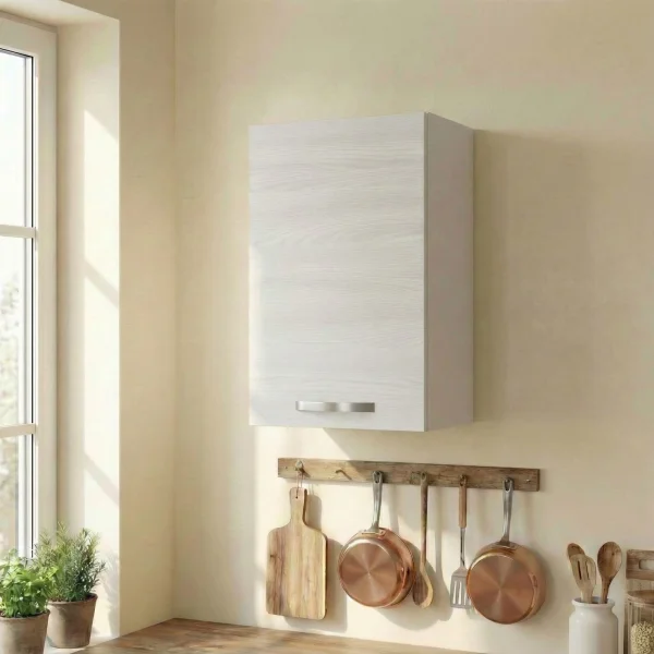 Pensile sospeso cucina 40x72h cm 1 anta bianco frassinato Talise