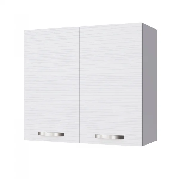 Pensile sospeso cucina 80x72h cm 2 ante bianco frassinato Talise