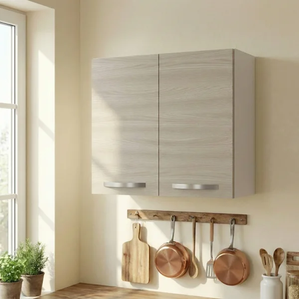 Pensile sospeso cucina 80x72h cm 2 ante rovere olmo Talise