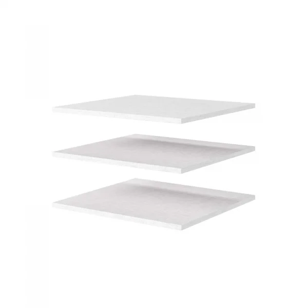 Set 3 ripiani 58x55 cm bianco per armadio Attitude