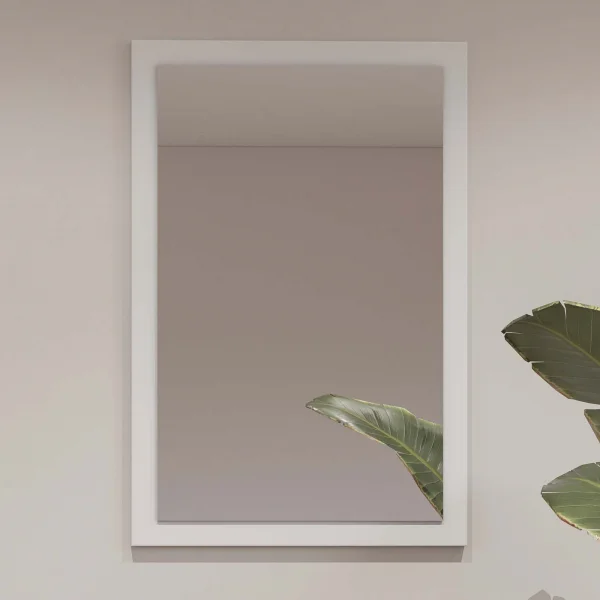 Specchio da parete 40x60h cm bianco Lolla