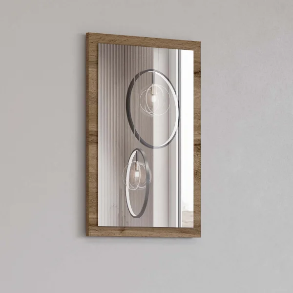Specchio da parete 40x60h cm rovere Lolla