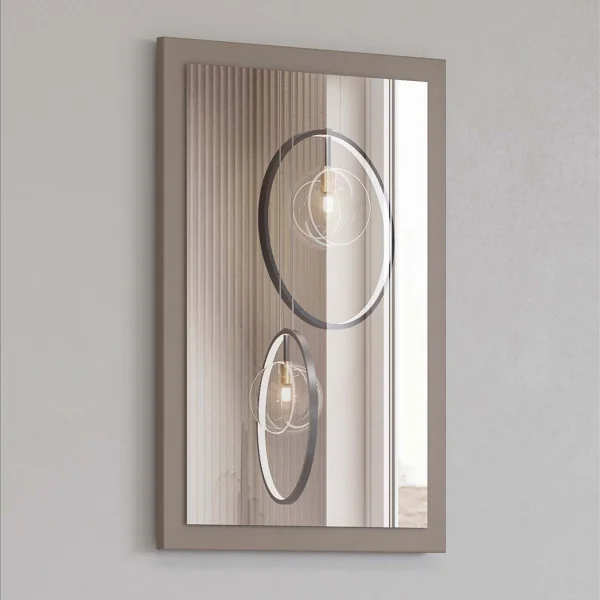 Specchio da parete 40x60h cm tortora Lolla