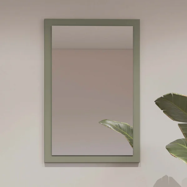 Specchio da parete 40x60h cm verde Lolla