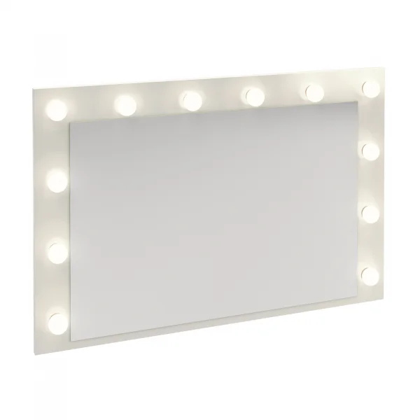 Specchio da parete 90x60cm da trucco con led bianco Shubo