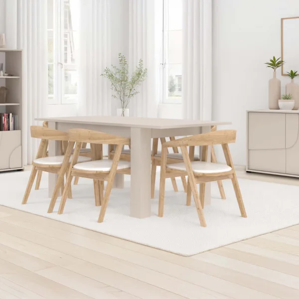 Tavolo allungabile 137/185 cm beige cashmere Sonia