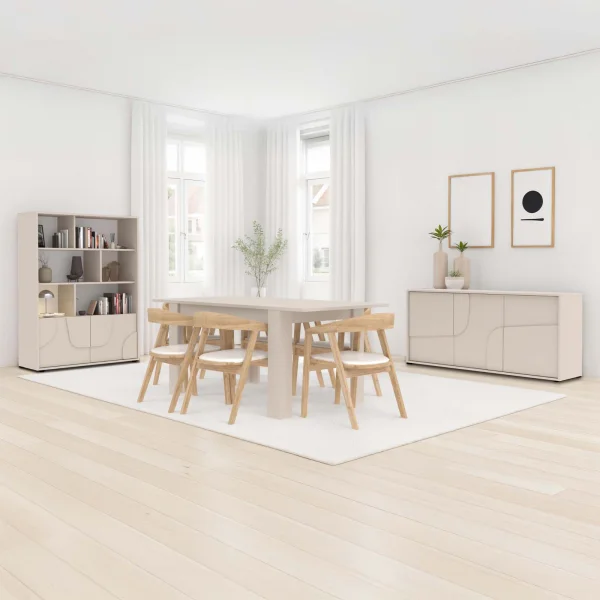 Tavolo allungabile 137/185 cm beige cashmere Sonia