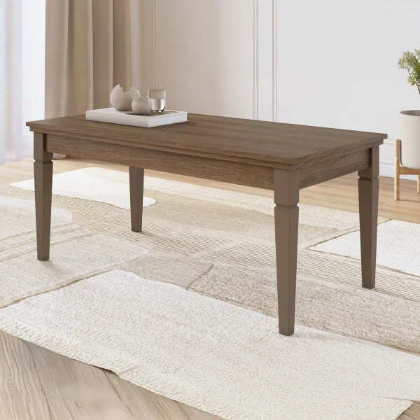 Tavolino da soggiorno rettangolare 110x60cm  rovere scuro Texel