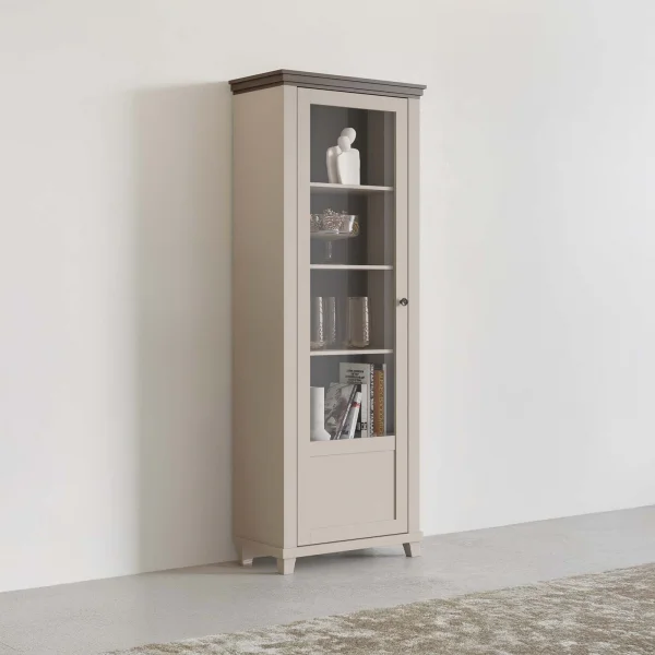 Vetrinetta 71x200h cm 1 anta apertura a destra beige Texel
