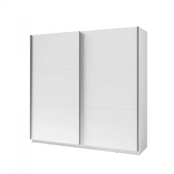 Armadio 150x207h cm 2 ante scorrevoli moderno bianco Anversa