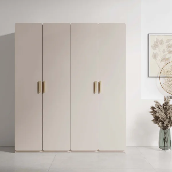 Armadio 176x210h cm 4 ante beige cashmere Budapest