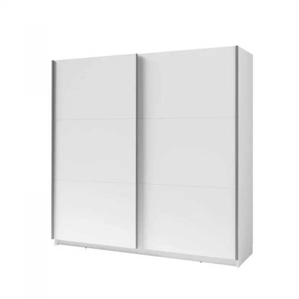 Armadio 200x207h cm 2 ante scorrevoli moderno bianco Anversa