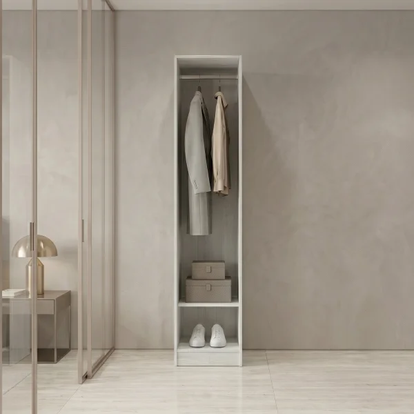 Cabina armadio 40x201h cm con appendiabiti bianco frassinato Dulcinea