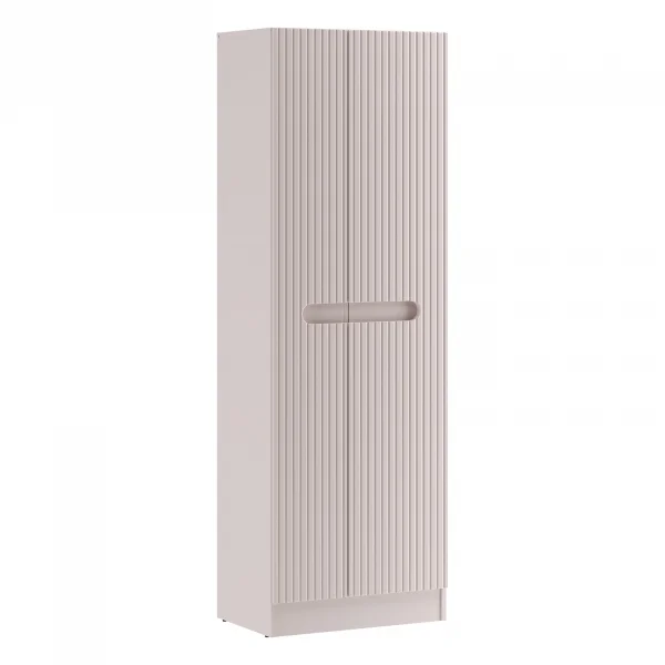 Colonna bagno lavanderia 60x180h cm multiuso cannettato beige Cleany