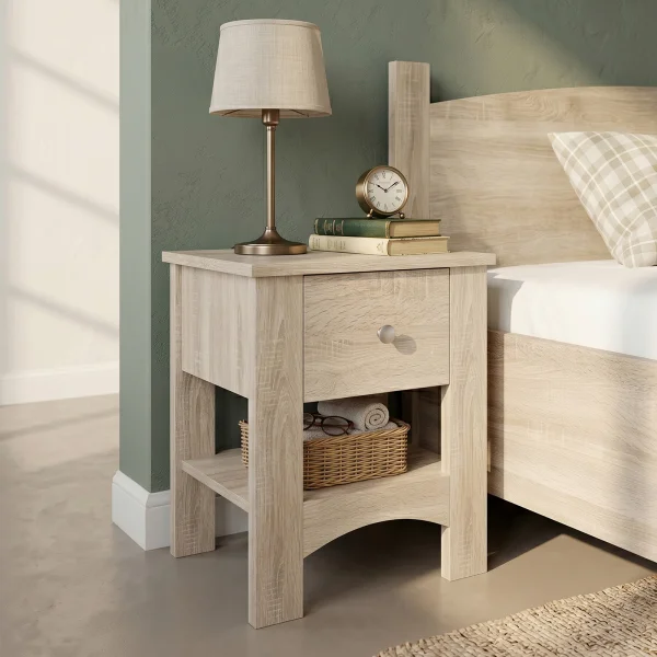 Comodino 45x35 cm moderno rovere sonoma Londra