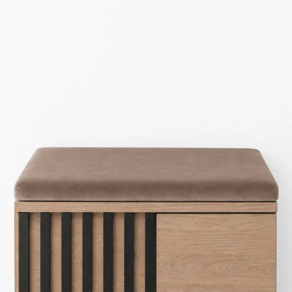 Cuscino 60x35cm beige cashmere per mobile ingresso Berlino